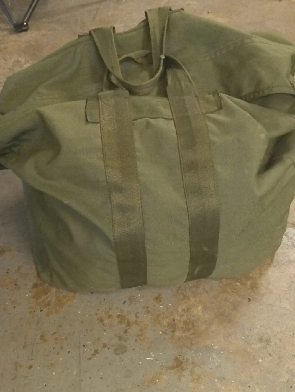 Military Canvas Army Green Duffle Bag Huge Extra Large